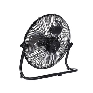 Ventilateur de sol industriel classique noir de 14 pouces en métal pour usage domestique, hôtelier, garage, atelier, entrepôt - Product Image 2