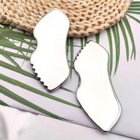 Planche Gua Sha en acier inoxydable de qualité supérieure, outil de massage pour la relaxation musculaire et la beauté du visage, outils de soin de la peau, outil de sculpture du visage