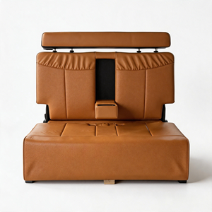 Cama de Viaje Plegable para Auto de Cuero y Plástico de Alta Calidad, con Asiento Trasero Plegable, Venta Directa de Fábrica - Product Image 1