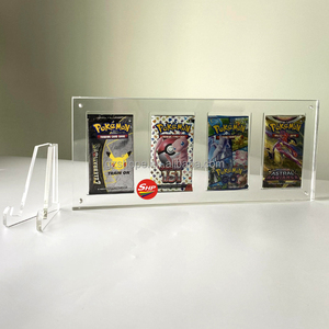SHP usine acrylique Pokemon jeu de cartes à collectionner Scarlet & Violet voyage ensemble manches Booster Pack protecteur support de support - Product Image 1