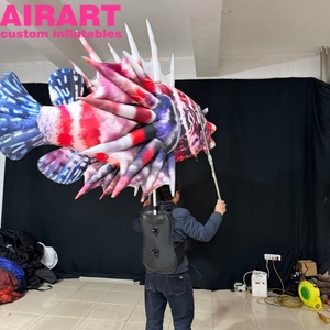 Décorations de parade, marionnettes gonflables en forme de <span class=keywords><strong>poisson</strong></span>, costumes gonflables pour adultes en forme d'animaux marins pour exposition - Product Image 3