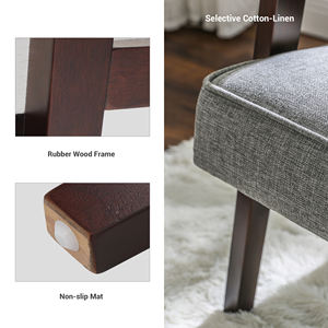 Chaise de loisirs nordique <span class=keywords><strong>SONGMICS</strong></span> avec accoudoir et pieds en bois massif canapé d'appoint moderne du milieu du siècle pour salon chambre Studio - Product Image 4