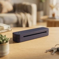 Printer Thermal Portabel ZJIANG A4 dengan Antarmuka USB 203DPI Baterai 2600mAh Hitam Putih