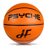 Ballon de basket en cuir de vache avec logo personnalisé Psyche, taille 7, pour les matchs en salle