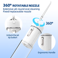 Hydropulseur portable 2026 de poche, mini irrigateur dentaire USB-C, nettoyeur interdentaire pour les vacances en famille et les activités de plein air
