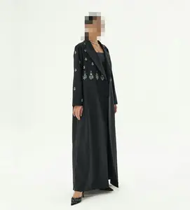 OPEN ABAYA 2024 U.Chic Modest OEM Women Dubai Abaya Dresses Beads Women Hijab Blaze Robe Women Muslim Clothing Embroidery Abaya