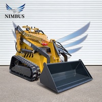 NIMBUS CE Approved Easy Maintenance Skid Steer Loader Konstruksi Rangka yang Diperkuat untuk Pekerjaan di Lokasi Proyek Skid Steer Loader