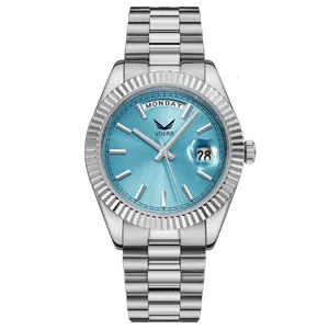 Fashion Business Casual Calendar Clock orologi da uomo da polso con Logo personalizzato Design orologio automatico da uomo