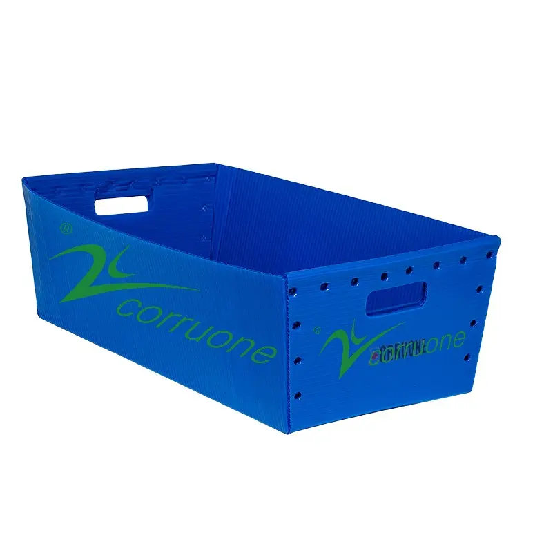 Corruone PP polypropylene Recycled plastic corrugated mailing tray/postal tote bin/UPS mail tote boxes