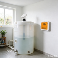 Capteur de niveau d'eau à ultrasons avec mesure du volume pour la surveillance du niveau de liquide dans les réservoirs TS-FT007-C