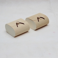 Vente en gros de boîte en écorce de bouleau boîte de rangement de bijoux cadeau en bois naturel de bureau simple