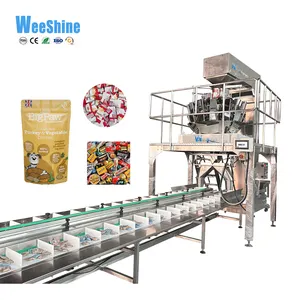 Semi automatic weighing filling packing line auto weighing manual filling packing service