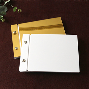 Tùy chỉnh mutipul màu đám cưới của khách cuốn sách gương acrylic bìa với giấy trắng các tông cho tiệc cưới Bảng <span class=keywords><strong>Decora</strong></span> - Product Image 1