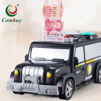 Kotak Penyimpan Uang dengan Kata Sandi, Mainan Anak, Celengan Mobil Sidik Jari