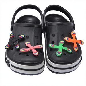 Custom Collection Eco-Friendly PVC Rubber <b>Clog</b> Lucky Charms Cartoon Farm Animal Black Horse Shoe Upper Vietnamese Brand - Product Image 2