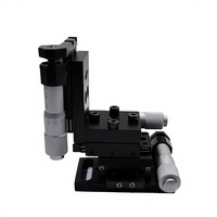 Plataforma Manual XYZ LDTSZ-03-09 de 34x34 mm, Recorrido de 13 mm en 3 Ejes, Microposicionamiento de Precisión, Plataforma de Laboratorio