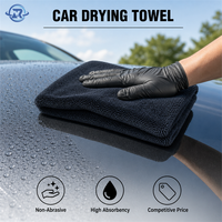 Serviette de séchage pour voiture en microfibre 1800 g/m² non abrasive, sans rayures, prix compétitif, sans traces
