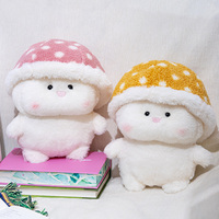 Boneka Angsa Lucu Bordir Penghilang Stres Topi Angsa Dapat Dilepas Boneka Hewan Isi Dakron Figur Plush Lembut Dekorasi Rumah Hadiah