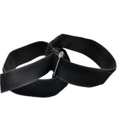 Sangle élastique double face résistante à la chaleur et écologique avec boucle auto-agrippante noire pour bras et pieds, prix usine OEM ODM, meilleures ventes 2026