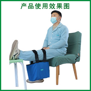 Cinturón de tracción para rodilla, soporte manual azul para alivio del dolor y recuperación, uso para adultos - Product Image 2