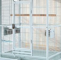 Cage à oiseaux simple et écologique pour perroquets, construction en acier inoxydable, fil de haute qualité, mangeoire en acier inoxydable, verrou métallique pour