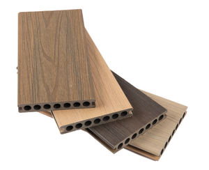 23mmの厚さカスタマイズされた高品質の外部チーク材フローリング庭の装飾のための深いエンボス加工WPCデッキ - Product Image 3