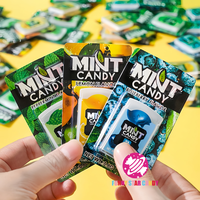 Nouveau papier bonbons à la menthe en gros menthe citron myrtille saveur sans sucre haleine fraîche bandes de papier frais bonbons à la menthe