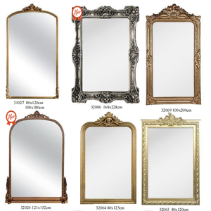 <span class=keywords><strong>Miroir</strong></span> sur pied personnalisé de style baroque français, grand <span class=keywords><strong>miroir</strong></span> de maquillage vintage avec cadre en bois pour la décoration intérieure - Product Image 3