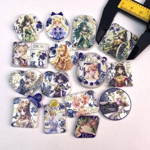 <span class=keywords><strong>Accessoires</strong></span> de perles en acrylique à trous traversants Sailor Moon, imprimés en relief double face, chaîne suspendue, nouveau modèle - Product Image 2