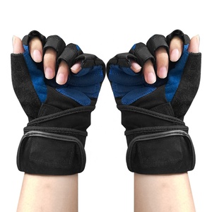 Venta al <span class=keywords><strong>por</strong></span> mayor media dedo deportes guantes de levantamiento de pesas guantes de Ciclismo de entrenamiento bicicleta gimnasio - Product Image 2