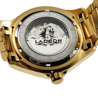 TMI NH35(3W) mouvement mécanique montre de luxe 100M étanche affichage lumineux de la date montres mécaniques voir à travers la montre