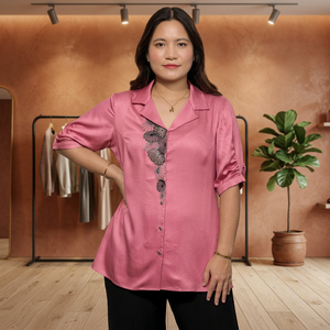 Chemise en coton de qualité supérieure pour femmes avec col classique et coupe confortable pour toutes les occasions Achetez directement auprès du fournisseur - Product Image 3
