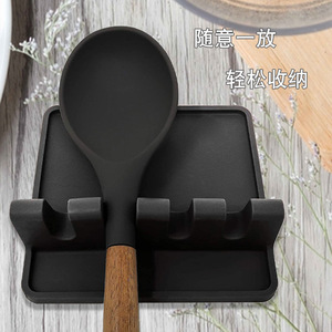 Chef Season Show - Soporte de silicona para cucharas y cuchillos, organizador de utensilios de cocina gris, escurreplatos, accesorio de cocina - Product Image 2