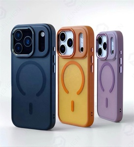 Funda para Teléfono 2026 de Alta Calidad, Translúcida Mate, para <span class=keywords><strong>iPhone</strong></span> 17, 16 Plus, 15, <span class=keywords><strong>14</strong></span>, 13 <span class=keywords><strong>Pro</strong></span> Max, Naranja Esmerilado, Antigolpes, Magnética - Product Image 2