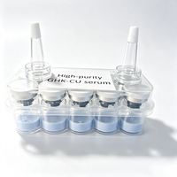 Vente en gros usine : Poudre lyophilisée de peptide de sérum GHK-Cu (pureté élevée 99%), Tripeptide-1 Peptide de Cuivre, Réparation puissante.