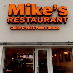 Quảng cáo ngoài trời Tùy Chỉnh tên cửa hàng nhà hàng Logo dấu hiệu bảng kênh thư cửa hàng dẫn đăng ký cho Xây Dựng Kinh Doanh signage - Product Image 5