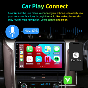 Uniervsal เครื่องเล่นวิทยุติดรถยนต์7นิ้วระบบลินุกซ์2.5D หน้าจอสัมผัสไร้สาย CarPlay แอนดรอยด์อัตโนมัติ FM BT สเตอริโอสำหรับรถยนต์ - Product Image 4