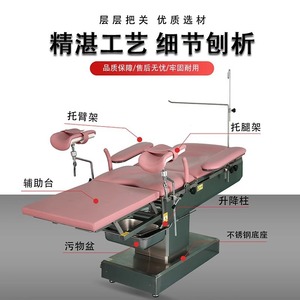 Table d'opération électrique multifonctionnelle pour chirurgie, ophtalmologie, gynécologie, avec certification CE - Product Image 4