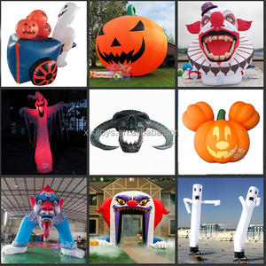 Tente gonflable de fête d'Halloween, petite maison hantée gonflable de couleur noire pour la décoration du festival - Product Image 6