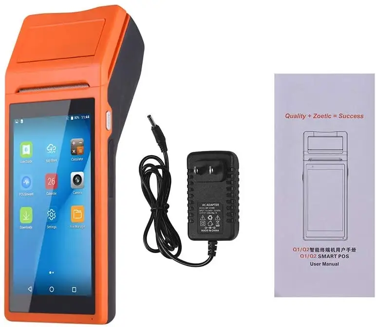 2023 phiên bản mới Android 8.1 POS thiết bị đầu cuối với loyverse App 58 Mét Máy in hóa đơn di động máy POS