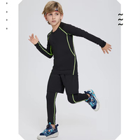 Sous-vêtements thermiques ajustés pour hommes, en polyester/nylon, pour le ski, le cyclisme et les sports de plein air