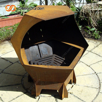 Table de barbecue coréen en métal Corten Gnee, portable, au charbon de bois, avec dispositifs de sécurité anti-flamme, taille personnalisée, pour usage en restaurant, fumoir