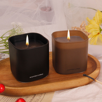 Bougies parfumées décoratives de luxe très vendues au design Café Americano/Bois de Santal Ébène/Vin Rouge pour la maison