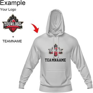 Custom Personalized Hoodie Men's 300 Grams French <b>Terry</b> Quick Dry Casual Sweatshirt With Pocket Design - Product Image 4