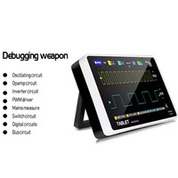 Oscilloscope numérique tablette FNIRSI-1013D P4100, double canal, bande passante 1GS/s, fréquence d'échantillonnage, mini oscilloscope numérique tablette