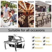 Chauffe-Plat de Buffet Professionnel en Acier Inoxydable – Ensemble Complet pour Hôtels et Restaurants – Prix Compétitif