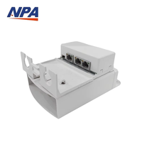 Extender Repeater PoE Gigabit Outdoor 3 Port Jangkauan 200m IEEE 802.3af/at Tahan Air untuk Kamera IP CCTV Tersedia ANPA AP-102GF