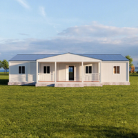Maison préfabriquée en conteneur à ossature acier, facile à assembler, avec toit incliné, isolée thermiquement, en kit plat, pour habitation, hôtel, villa, appartement