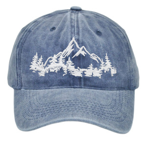 Cappellino da Baseball della foresta degli alberi di montagna cappello da papà per gli uomini delle donne ricamato in cotone campeggio per esplorare i cappelli da esterno - Product Image 5