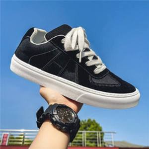 2025 New Trendy Platform Men's Flat Skateboarding Shoes High-quality Comfortable and Breathable Canvas Men's Casual Shoes - Product Image 6
